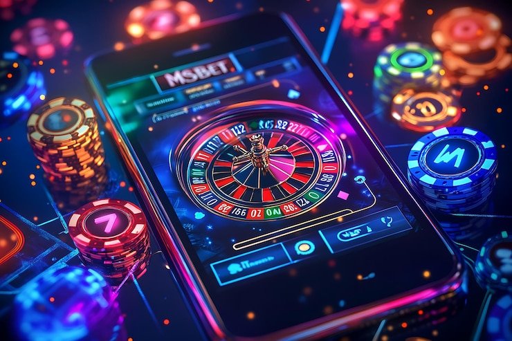 Ilustrasi perangkat mobile dan desktop digunakan untuk mengakses mpo808 dengan lancar